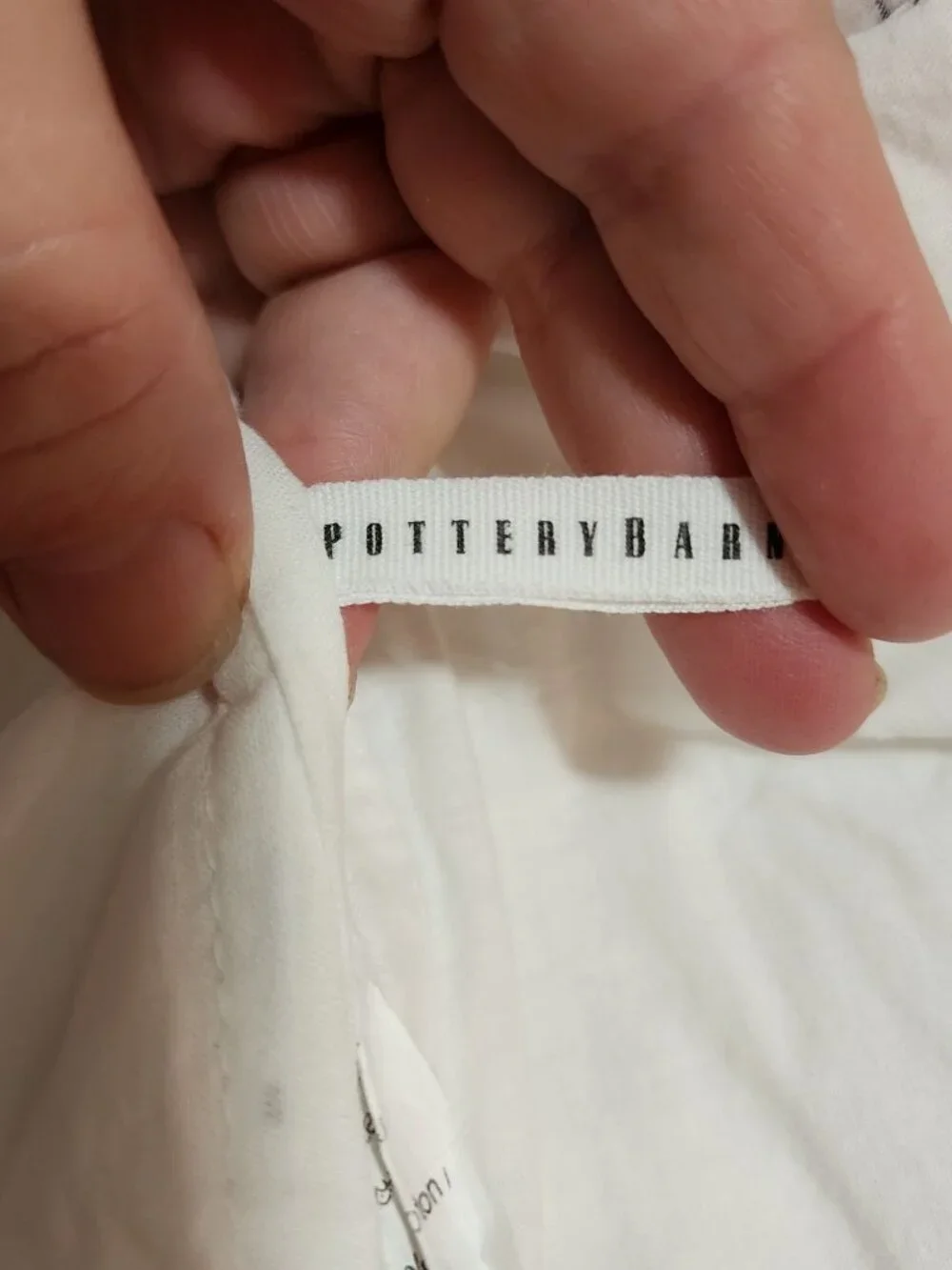 Pottery Barn Striped Quilted Pillow Shams King Size